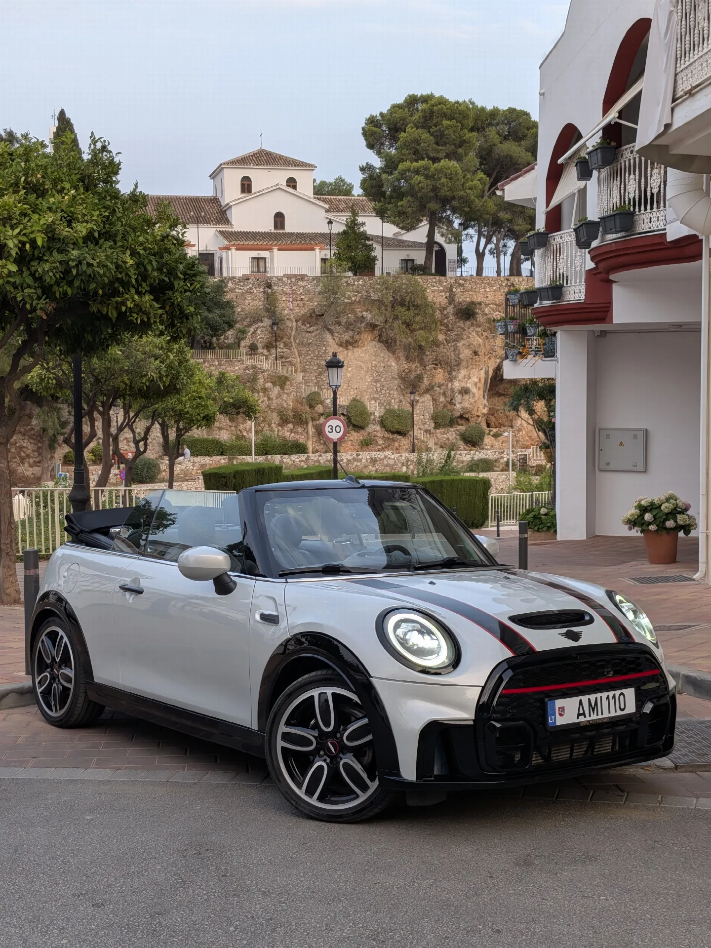 MINI JCW Convertible in the old town